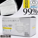 マスク 50枚 個包装 マスク工業会正会員 日本カケン認証あり PFE・BFE・VFE・花粉99%カット 耳が痛くならない 大人用 柔らかい耳ひも 3層 プリーツ式 使い捨て 不織布 マスク ますく フリーサイズ ウイルス飛沫 PM2.5対応 送料無料 炭マスク