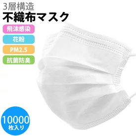 【送料無料】 マスク 使い捨てマスク 送料無料 10000枚 おすすめ マスク 使い捨て 10000枚 花粉症 マスク 花粉 ウイルス 大人 マスク 風邪 ウイルス対策 mask pm2.5 口罩 おすすめ 花粉マスク 花粉対策